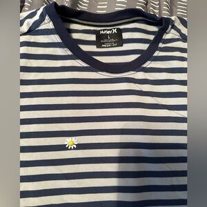 Hurley Striped Blue and White Long Sleeve Tee